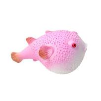 Pūslėta žuvis Suspaudžiamas kamuoliukas Mielas pūslėtas žuvies streso mažinimo žaislas Minkštas guminis lėtai kylantis Fidget žaislas Vaikams Suaugusiems Nerimo mažinimui 1pc pink