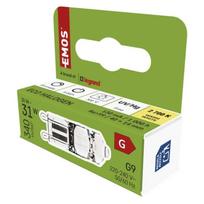 Halogeninė lemputė G9 30W 230V šiltai balta 300°C