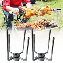 Pack Of 2 Stainless Steel BBQ Forks For Secure Food Handling And Even Roasting Practical Rustproof Barbecue Skewers 1