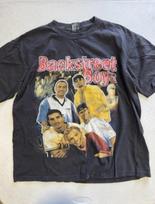 Vintage 90’s Backstreet Boys Double Sided Rap Tee Concert Tour Shirt XXXL gray