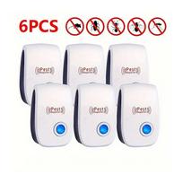(6 Pcs) Ultrasonic Pest Repeller UK Plug In Pest Rodent Mouse Mice Rat Spider Insect 1 Pcs