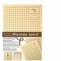 6x9in Macrame Board and Pins Kit Thick Foam Knotting Board DIY Craft Grid Board  Gift 6x9in no needles beige