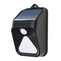 Solar Alarm Light Automatic Charging IP65 Waterproof Plastic Solar Powered Sound Alarm Strobe Security Light for Yard juoda