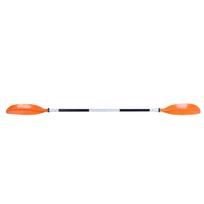 Kajako irklas, 4 dalių, dvipusis, su aliuminio lydinio kotu, žvejybai, plaukimui pasroviui, banglenčių sportui, laisvalaikiui, oranžinis, 220cm orange