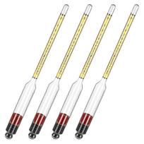 4 vnt. Hidrometras alkoholiui, Alkoholio matuoklis distiliuojant alkoholį 0-200 Proof & 0-100 Tralle, Specifinis hidrometras hwyno.332