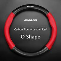Anglies pluošto automobilio vairo apdangalas Mercedes Benz W203 W204 W205 W206 W176 W177 W212 W213 X156 X253 W117 AMG priedams IQ7
