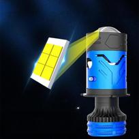 Headlight Single Led Car M01Y With Headlight Single Cup Motor H4 Direct Fish Eye Light Bulb Double Lens yellow