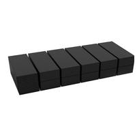 Set of 20 Black EVA Foam Pads for Wall Protection and Furniture Bumpers Two Sizes Shock Absorbing and Noise Reducing juoda