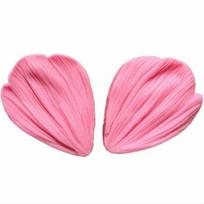 1 pora rožinių 3D margalapių gėlių žiedlapių, šokoladinių formelių tortų dekoravimui pink