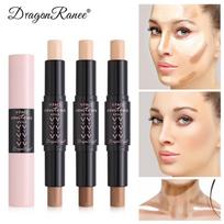 DragonRanee Contour & Highlight Dual Stick: Matte Nose Shadow & Brightening Concealer Natural + Coffee