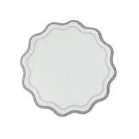 Dirbtinės odos banguotas padėkliukas Atsparus karščiui Neslystantis Karščio izoliacija Vandeniui atsparus Valgomojo stalo apsauga Dekoravimo padėklas Virtuvės reikmenys 34cm pilka