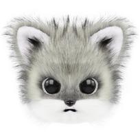 Animal Cat Mask Faux Fur Fox Cosplay Therian Masks For Halloween Party Costume Accessories gray