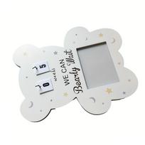 Wooden Baby Sonogram Picture Frame with Countdowns Week Pregnancy Gift For Expecting Parent Ultrasounds Photo Frame 1