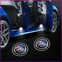 2pcs Car Door Welcome Lights Led Projector Lamp Auto Accessories For Buick Regal Lacrosse Avenir Envision Angkola Electra Anthem Cascada 2Pcs blue