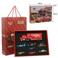 5/13/8Pcs Cars 3 Metal Diecast Lightning McQueen Mack Truck Mater Radiator Springs Metal Diecast Car Model Kids Birthday Gift black