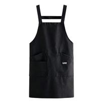 Waterproof Chef Apron Oil-proof Cooking Baking Bibs Modern Catering Work Clothes  for Home Kitchen juoda