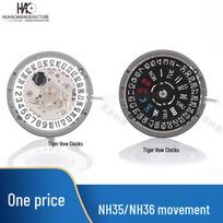 Brand New Original NH36A/NH35A Japanese Movement Parts with Single/Double Calendar NH35 Movement White 3 Position