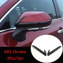 ABS Carbon skirtas Toyota Prius 2016 17 18 19 Automobilio šoninių durų galinio vaizdo derinimas veidrodžio dekoravimo juostelė Dangčio apdailos priedai Chrome mirror 2