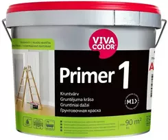 Vivacolor Sienų ir lubų gruntiniai dažai PRIMER 1, visiškai matiniai, baltos sp., AP bazė, 0,9 l