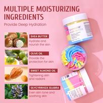 Tricolor Ice Cream Lattes Body Butter Shea Moisturizing Cream One Size balta