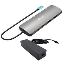 i-tec USB-C Nano 2x HDM I+Charger 100W, DOCITEC31NANOHDM2D100