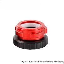 Quick Lock Telescope Adapter M42 M48 2-inch to 1 25-inch Coaxial Eyepiece Interface for Astronomical Accessories red