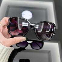Vintage Oversized Sunglasses Women Brand Big Frame Retro Sun Glasses Female Fashion Shades Black Gradient Other juoda pilka spalva