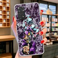 JoJo Bizarre Adventure Anime Cover Phone Case For Xiaomi Redmi Note 15 14 13 12 11 10 Pro Plus 14S 12S 11S 11T 11E 10S Soft Fund Note 15 Pro Plus gray