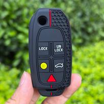 5 Buttons Flip Silicone Remote Key Case FOB for VOLVO S60 2000-2009 / S80 1999-2006 /V70 2000-2007 XC90 2002-2013 juoda