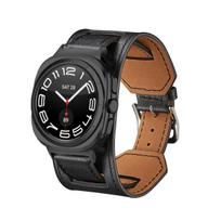Premium Leather Band For Samsung Galaxy Watch Ultra 47mm Comfortable Bracelet Accessories Samsung Galaxy Watch 8 Ultra Wristband Galaxy Watch Ultra juoda