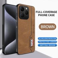 For Realme 15T 5G Case New Fashion PU Leather Skin Shockproof Protective Phone Back Cover Case For Realme 15T 5G Shell Bumper realme 15T kava