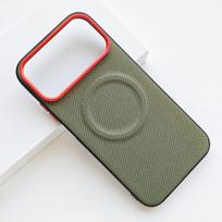 For Honor 600 Pro Case Luxury Magnetic For MagSafe Matte Nylon Leather Phone Cover For Honor 600 Shell Shockproof Bumper Honor 600 žalia