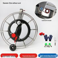 Large Kite Reel with Anti-Bearing Brake for Sea Fishing, Reversible Rotation, and Kite Line Management.