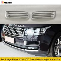 Car Front Bumper Air Vents Grills For Land Rover Range Rover 2014 - 2017 Year Silver Color Air Intake Grille Auto Accessories gray