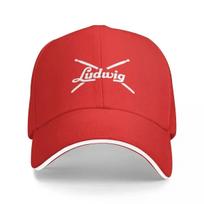 Ludwig Drums Beisbolo Kepuraitė madinga Nauja Kepurėje Moteriška Kepurė UnisexS One Size red