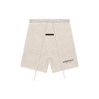 Fear of God Essentials Fleece Drawstring Shorts Unisex Bottoms Light-Heather-Oatmeal FOG-FW21-183 XXS beige