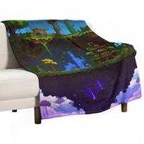 Terraria Throw Blanket Shaggy Plush Decorative Beds Baby Blankets 30x40in gray