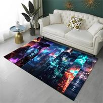 Animacinis Demonų Žudikas Anime Kamado Nezuko Tanjirou Kilimas Kilimas Žaidimų Kambariui Miegamajam Svetainei Sofai Namams, vaikiškas Neslystantis Grindų Kilimėlis 40x60cm gray