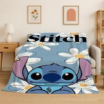 MINISO Dygsnis Angelas Animacinis Flanelinis Antklodė Minkštas Šiltas Mėtomas Antklodė Miegamajam Svetainei Lovai Kelionei Stovyklavimui Iškylai Dovana Vaikui 75x90cm gray