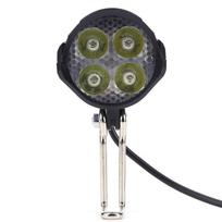 ABBY-Galingas 18W LED Elektrinio Dviračio Šviesos Žibintas, Atsparus Vandeniui IPX5, Su Skambučiu E-Dviračiams juoda