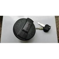 for JCB BACKHOE - DIESEL FUEL TANK CAP WITH 2 KEYS (PART NO. 332/F4780 331/11403) black