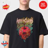 Alice In Chains Trippy Rotten Apple Classic T Shirt S-4xl 3XL brown
