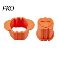 Sturdy Cake Pop Molds Halloween Mold Set Pumpkin & Ghost Shape Press for Baking Cookies Candy Food-Grade Kit Creative Projects Supplies pumpkin geltona
