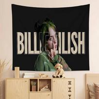 B-BillieS Singer E-EilishS Colorful Tapestry Wall Hanging Bohemian Wall Tapestries Mandala Wall Hanging Sheets 100X70CM gray
