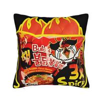 Buldak 3X HOT CHICKEN SPICY RAMEN Pagalvės užvalkalai  Senovinis pagalvės užvalkalas kėdei, sofai, namų dekoravimui Patogus pagalvės užvalkalas 30X30CM