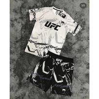 Men's UFC Mixed Martial Arts Training Team T-shirt Running Fitness Sweatshirt Outdoor Boxing Wrestling Sportswear Set S