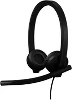 Logitech H570e Stereo MS Teams Ausinės su laidu USB-C, Juodas