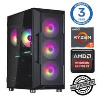 Stacionarus kompiuteris Intop RM68354NS AMD Ryzen 5 3600, DDR4 16GB, SSD+HDD 500GB 2 TB, AMD Radeon RX 6600 8GB GDDR6