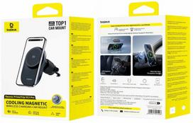 Automobilinis telefono laikiklis Baseus PrimeTrip VC2 Pro, juoda sp., 25 W