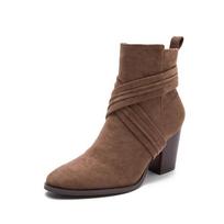 Women Brand Ankle Boot Autumn Winter New Suede Pumps Short Boot Casual High Heel Shoe Designer Versatile Women Boot Botas Mujer 35 ruda